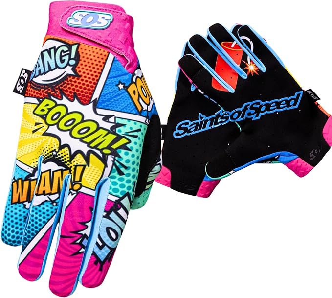 Saints of Speed Dirt Bike Gloves – Motocross, Mountain Bike, Motorcycle by SaintsofSpeed