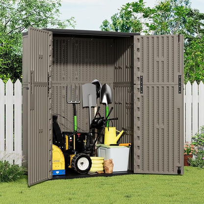 KINYING Outdoor Storage Cabinet Waterproof, 57 Cu.ft Resin Vertical Outdoor - Image 2