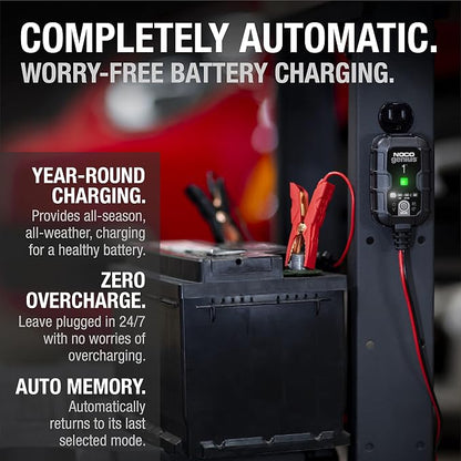 NOCO GENIUS1: 1A 6V/12V Smart Battery Charger – Automatic Maintainer, Trickle - Image 7