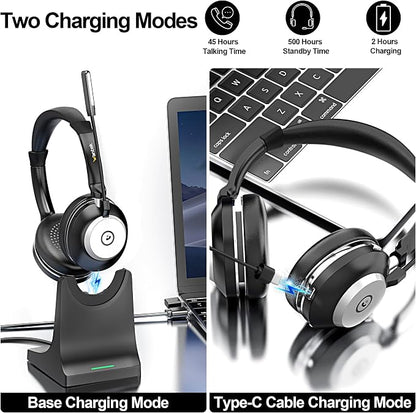 Wantek Wireless Headset with Mic - Image 4