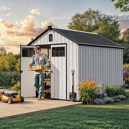 YITAHOME 8x10 FT Outdoor Storage Shed - Image 3
