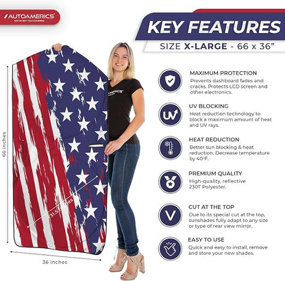 Autoamerics Truck Windshield Sun Shade - Image 2