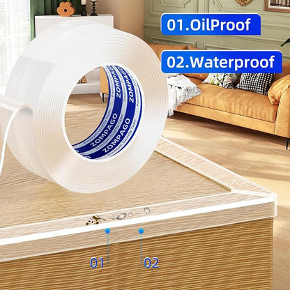 Clear Soft Corner Protectors for Furniture Strip, 2in x9.84FT, Sharp Edge & - Image 6