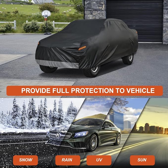 Kayme 7 Layers Truck Cover Waterproof All Weather, Heavy Duty Outdoor Pickup - Image 7
