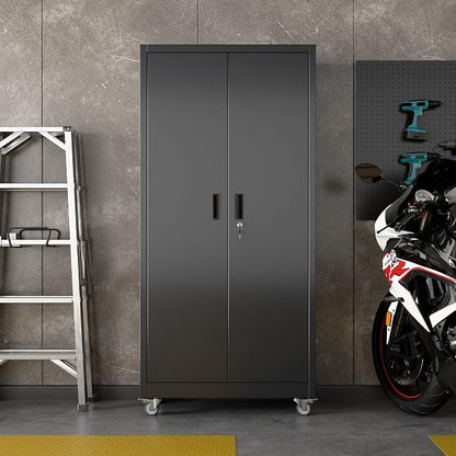 71" H×32" W×16" D Garage Storage Cabinet - Image 2