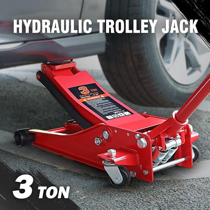DNA MOTORING TOOLS-00235 Low Profile Hydraulic Trolley Service/Floor Jack - Image 2