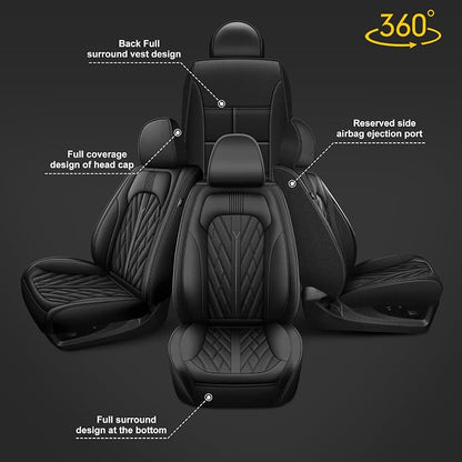 AOMSAZTO Ford Ranger Seat Covers: Full Set Custom Fit 2019 2020 2021 2022 2023 - Image 7