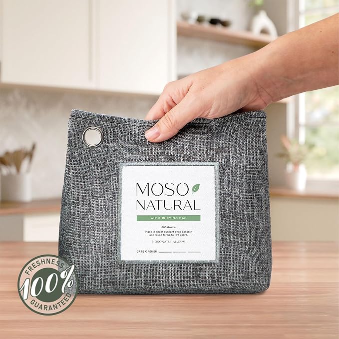 Moso Natural Air Purifying Bag 600g Premium Bamboo Charcoal Odor Absorber | - Image 2