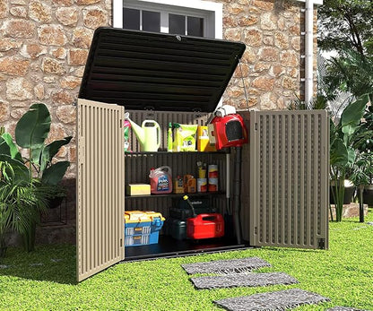 HOMSPARK Storage Shed Weather Resistance, Horizontal Storage Shed - Image 2