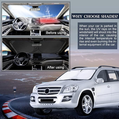 for GLC300 Windshield Sun Shade Foldable Sunshade - Image 7