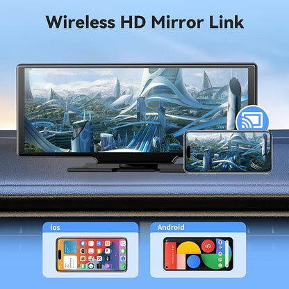 10.26" HD Wireless Car Stereo for Carplay & Android Auto, Portable Touch Screen - Image 6