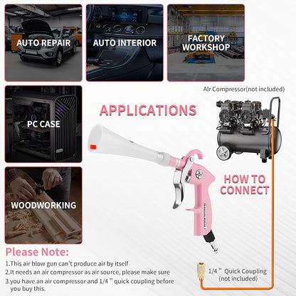 Tornado Dry Cleaning Gun Detailing Interior Dryer Air Blow Gun High Pressure - Image 8