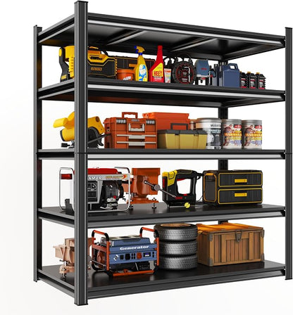 Garage Shelving, Adjustable 5-Tier Storage Shelves, Double-Thickened Columns by Notmise