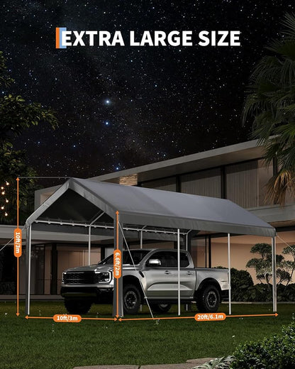 10x20ft Metal Carport Garage - Image 2