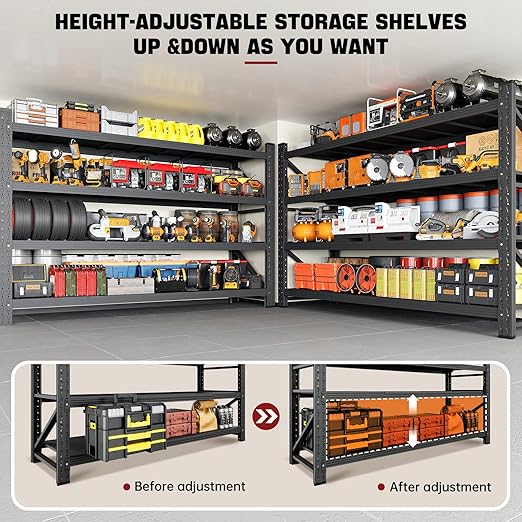 5000LBS Storage Shelves, Shelving Units Industrial Shelving - Image 5