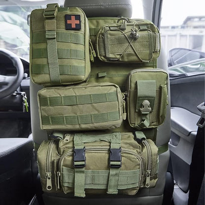 Universal Tactical Seat ​Back Organizer Vehicle Molle Panel Organizer Storage - Image 2