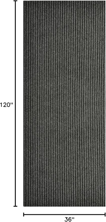 iCustomRug Spartan Weather Warrior Indoor/Outdoor Utility Ribbed Carpet Runner - Image 3