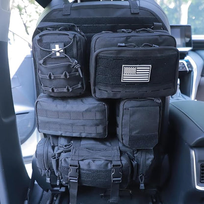 Universal Tactical Seat ​Back Organizer Vehicle Molle Panel Organizer Storage by Jimikay
