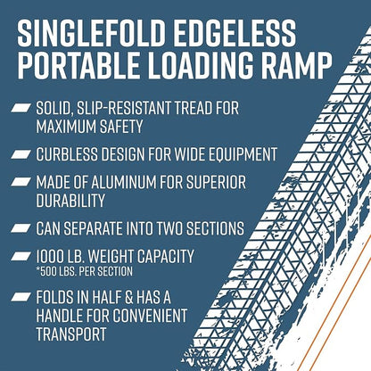 EZ-ACCESS Traverse 8 Foot Durable Aluminum Singlefold Edgeless Curbless - Image 5