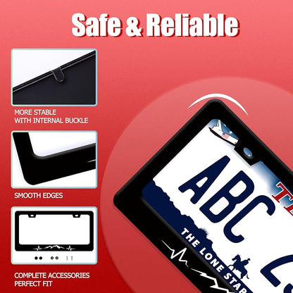 Mountains License Plate Frame Funny Mountain License Plate Holder Stainless - Image 2