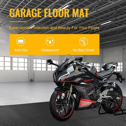 4x6 FT Garage Floor Mat, 2 Rolls 2.8mm Thickened Flooring Roll 48 sqft Diamond - Image 4