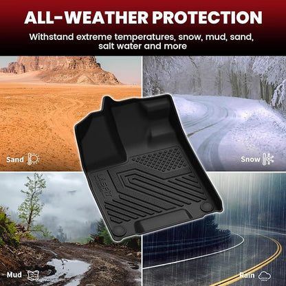 LASFIT Floor Mats & Trunk Mat for Honda Pilot 2016-2022, All Weather TPE Custom - Image 7