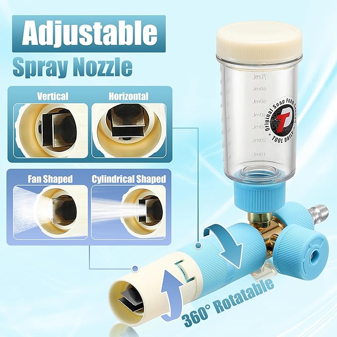 Tool Daily Foam Cannon with Dual Connector Accessory, Original Soap Cannon - Image 4