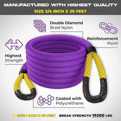 MiolleGear Kinetic Recovery Tow Ropes - Image 3