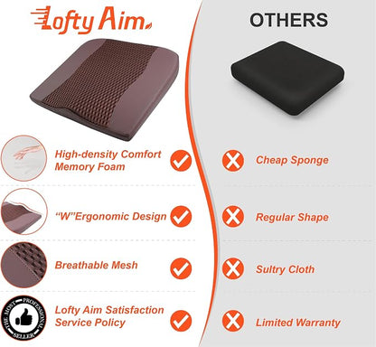 Car Seat Cushion, Comfort Memory Foam Car Cushions - Image 9