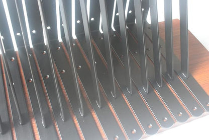 32 Pack L16 x H 10" Black Heavy Duty Shelf Brackets - Image 6