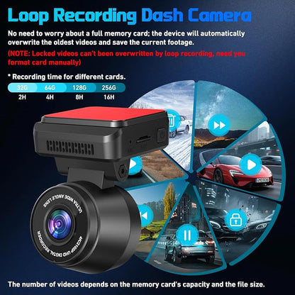 Dash Cam Front 4K Dash Camera for Cars Built-in WiFi/APP Control Dashcams for - Image 7
