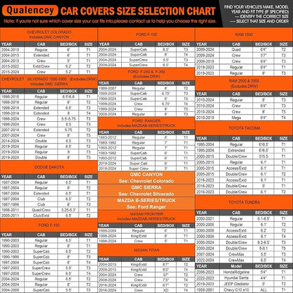 Truck Car Cover Waterproof All Weather Full Outdoor Pickup Car Cover Rain UV - Image 4