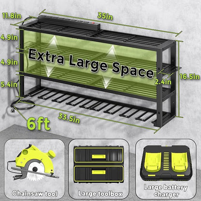 Large Power Tool Organizer Wall Mount - Image 3