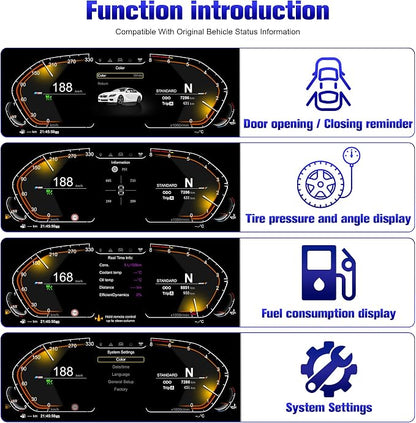 Speedometer Instrument for BMW F11 F18 2010-2017，12.3 inch Linux System - Image 4