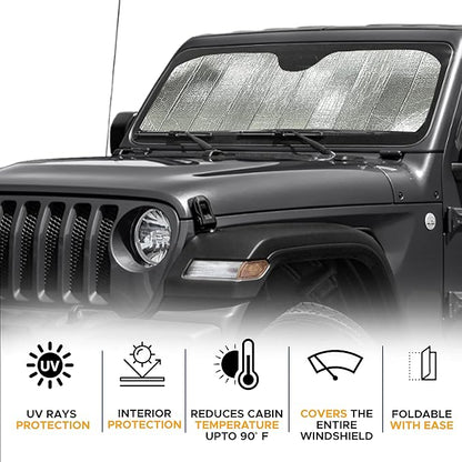 EcoNour Accordion Windshield Sun Shade - Image 2