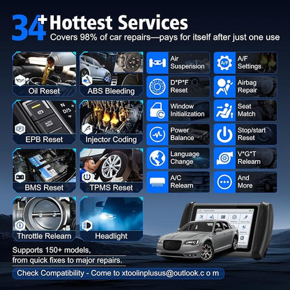 XTOOL IP616 V2.0 OBD2 Scanner Diagnostic Tool - Image 4