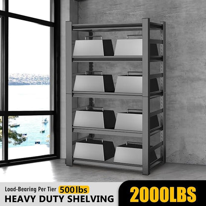 63" Heavy Duty Garage Shelving, 5-Tier Adjustable Storage Shelf, 2000lbs - Image 4