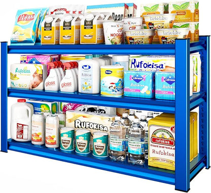 3-Tier Garage Shelving Heavy Duty，48" W Metal Shelving Unit by Rufokisa