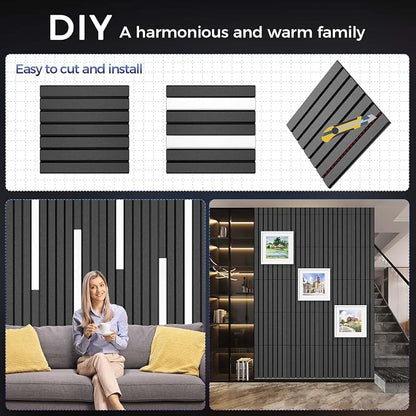 6 Pack Large Fold Soundproof Wall Panels, 1.2lb/ft³ High Density, Thicker 0.47in - Image 4