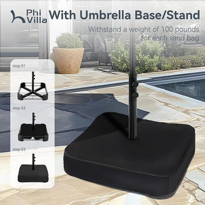 PHI VILLA 15ft Large Patio Umbrellas - Image 5