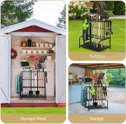 Garden Tool Organizer, Large Yard Tool Tower Rack - Image 6