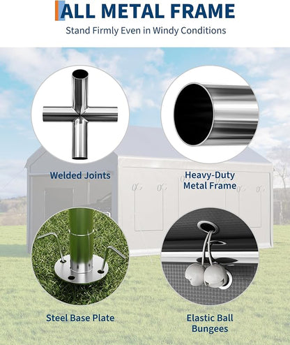 10 x 20FT Heavy Duty Carport - Image 4