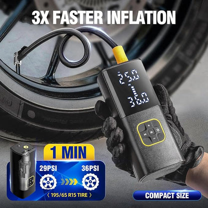 Zune Lotoo Rechargeable Tire Inflator Portable Air Compressor - Image 2