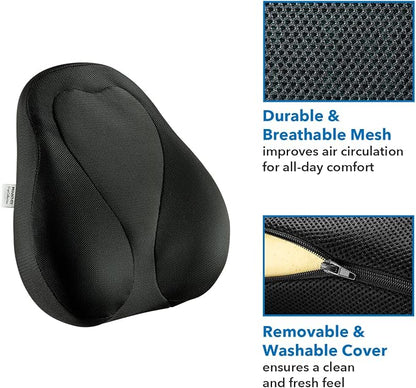 Mount-It! Office Chair Cushion, Lumbar Support Pillow - Image 6