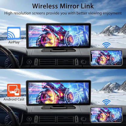 10.26" Wireless CarPlay Screen for Car, Wireless Apple CarPlay & Android Auto - Image 6