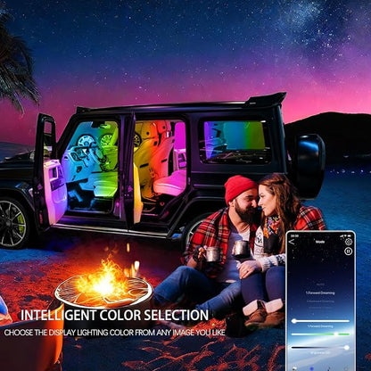 Upgrade Smart USB Dream Color Interior Car LED Strip Light - Image 6