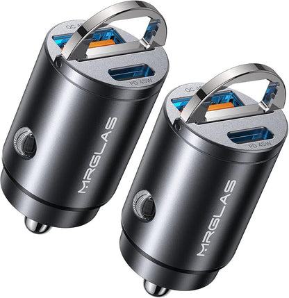 MRGLAS 2-Pack 90W USB C Car Charger, Car Charger Fast Charging Adapter PD+QC3.0 by MRGLAS