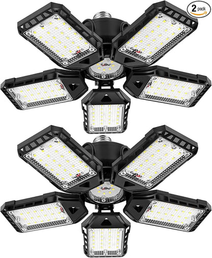2-Pack LED Garage Lights - 160W by Aoretic