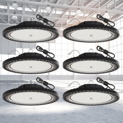 6 Pack UFO LED High Bay Light 150W, 21000 LM, 5000K - Image 2
