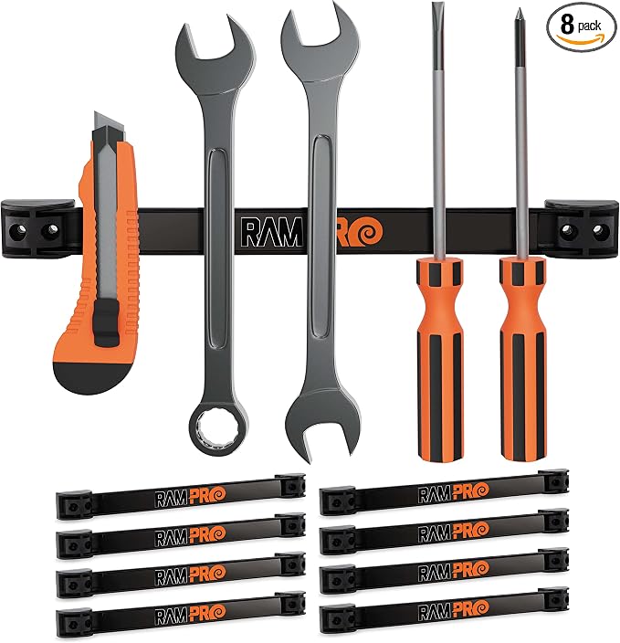 12" Magnetic Tool Holder Strip by RamPro
